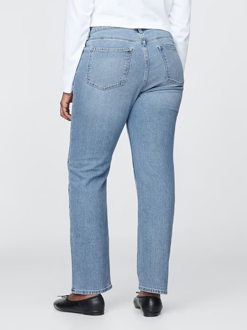 🚨 BOGO FREE 33T 16T GAP 90’s Straight High Rise Jeans Medium Indigo 33 16 Tall - Picture 9 of 9